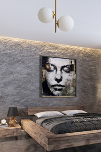 Abajur Dünyası Rudi 2'li Altın Sarkıt Modern Cam Salon-Oturma Odası Avize