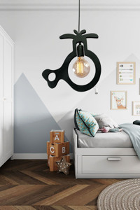 Tt Aydınlatma Tt300-3 Sy 3'lü Siyah Ledli Modern Alüminyum Salon-Oturma Odası Avize