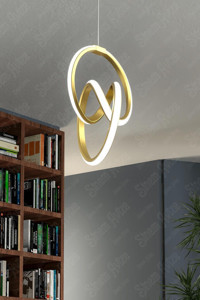 Poplinhome Tekli Ekru Makrome Modern Çelik Bebek-Çocuk Odası Avize