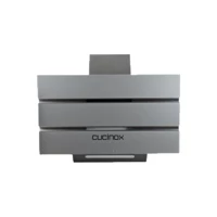 Cucinox F 18 60 cm Cam Yüzey Karbon Filtreli Bacasız Duvar Tipi Davlumbaz Gri