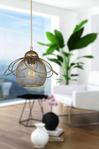 Begüsa Tekli Kahverengi Küre Modern Ahşap Salon-Oturma Odası Avize