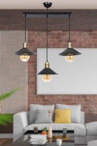 Apliqa Goldie 4'lü Beyaz Metal Modern Krom Salon-Oturma Odası Avize