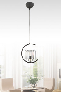 Eslight Tekli Beyaz Sarkıt Modern Hasır Salon-Oturma Odası Avize