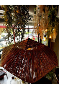 Luna Lighting 5698-1B-19 Tekli Siyah Halka Modern Metal Salon-Oturma Odası Avize