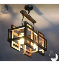 Riolight Tekli Kırmızı Ledli Rustik Cam Mutfak Avize