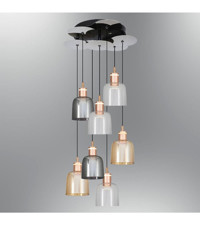 Oia Light Olr301S Stella Tekli Bej Modern Bambu Salon Avize