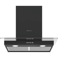 Profilo DVG6D660 60 cm Metal Yüzey Bacalı-Bacasız Duvar Tipi Davlumbaz Siyah