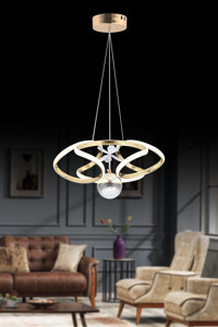 Lumenistanbul Bella Tekli Beyaz Sarkıt Modern Plastik Salon-Oturma Odası Avize