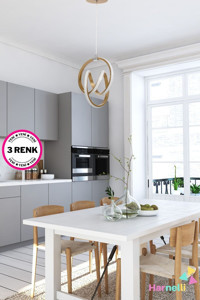 Lumenistanbul Tekli Beyaz Modern Plastik Salon Avize