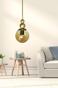 Tuğbasan Aksel 2'li Beyaz Sarkıt Modern Plastik Salon-Oturma Odası Avize
