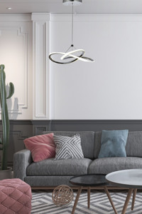 Evlight Tekli Beyaz Modern Plastik Bebek-Çocuk Odası Avize