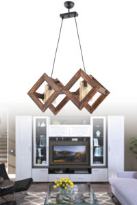 Bby Home & Desıgn Malya Tekli Bej Sarkıt Modern Kumaş Salon-Oturma Odası Avize