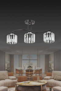 Erlightingofficial Tekli Beyaz Cam Modern Cam Salon-Oturma Odası Avize