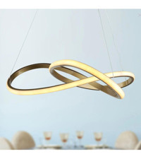 Begüsa Havana Tekli Gümüş Metal Modern Metal Salon-Oturma Odası Avize
