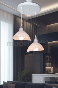 Mhk Collection Silvano Tekli Siyah Zikzak Modern Metal Mutfak Avize