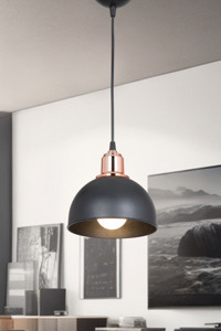 Etsylight Adore 3'lü Siyah Küre Modern Cam Salon-Oturma Odası Avize