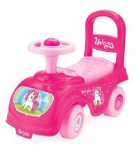 Dolu Unicorn Bingit 2522 Arabalı 4 Tekerlekli İlk Adım Yürüteç Pembe