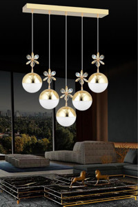Home Tekli Siyah Metal Modern Alüminyum Bebek-Çocuk Odası Avize