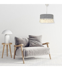 Homing Modern Tekli Bej Hazeran Modern Kumaş Salon-Oturma Odası Avize