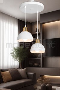 Minel Dekor Led Lıghtıng Minel 4'lü Siyah Ledli Alüminyum Salon-Oturma Odası Avize