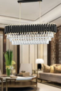 Apliqa Meter 6'lı Kahverengi Eskitme Metal Salon-Oturma Odası Avize