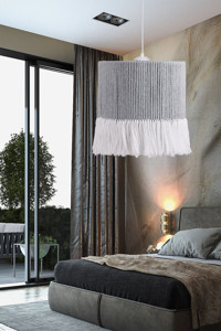 Gzhome 2'li Beyaz Sarkıt Modern Krom Antre-Hol Avize