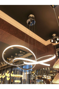 Dorbien Ar-6102-6Bkr Tekli Metalik Dobrien Modern Alüminyum Salon-Oturma Odası Avize
