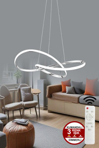 Triolux Tr1A207 Tekli Siyah Modern Alüminyum Salon-Oturma Odası Avize