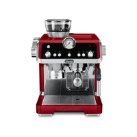 Delonghi EC 9355.M 1450 W Paslanmaz Çelik Tezgah Üstü Kapsülsüz Öğütücülü Manuel Espresso Makinesi Kırmızı