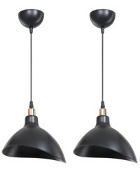 Etsylight Tekli Siyah Modern Cam Bebek-Çocuk Odası Avize