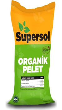 Supersol Organik Pelet Solucan Organik Gübre 10 kg