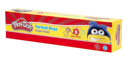 Play-Doh 25 ml 6'lı Çok Renkli Parmak Boyası