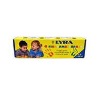 Lyra 100 ml 4'lü Çok Renkli Parmak Boyası
