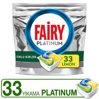 Fairy Platinum Limon Tablet Bulaşık Makinesi Deterjanı 33 Adet