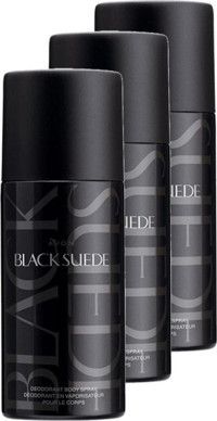 Avon Black Suede Pudrasız Ter Önleyici Sprey Erkek Deodorant 3x150 ml