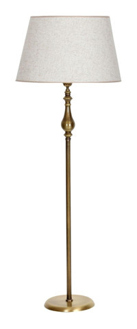 Vinner Eskitme Metal Ayaklı Tek Ayak Konik Lambader 170 cm Beyaz