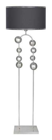 Vinner Şeritli Metal Ayaklı Tek Ayak Silindir Lambader 160 cm Antrasit