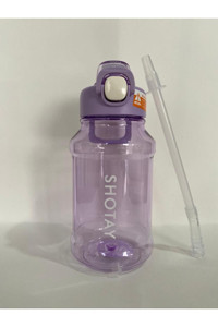 Shotay ST-6289 Pipetli Mor Okul Çocuk Matara 900 ml