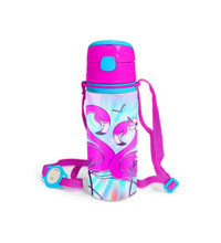 Coral Flamingo Pipetli Pembe Okul Çocuk Matara 600 ml