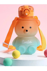 Seram Collection Smile Pipetli Turuncu Okul Çocuk Matara 800 ml