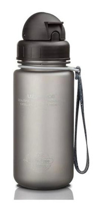 Uzspace Pipetli Gri Çocuk Matara 400 ml