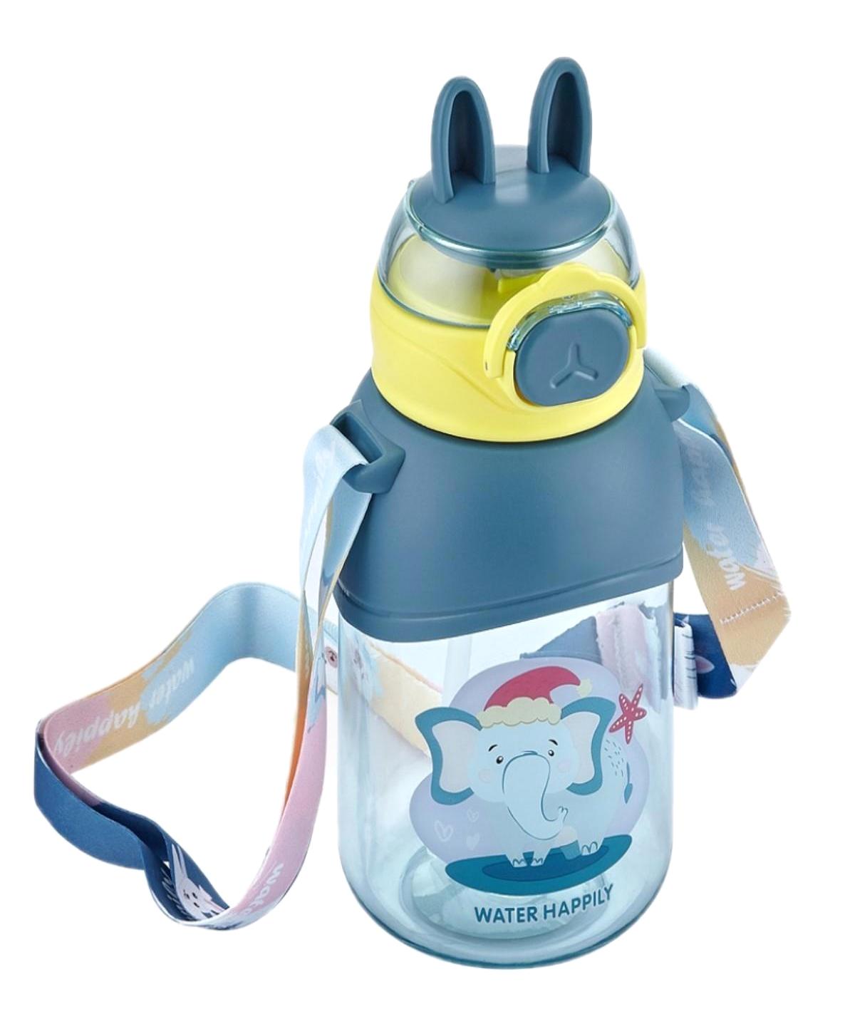 Vagonlife Pipetli Mavi Okul Çocuk Matara 650 ml