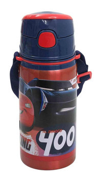 Frocx Disney Cars Pipetli Çok Renkli Okul Çocuk Matara 500 ml