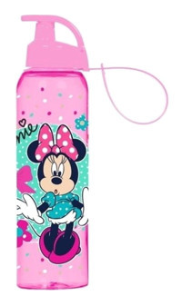 Herevin Minnie Mouse Pipetli Pembe Okul Çocuk Matara 550 ml