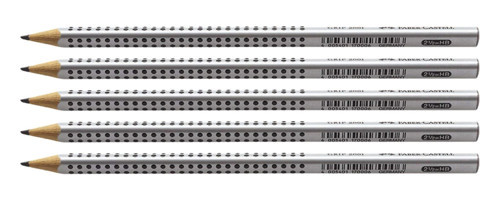 Faber-Castell Grip 5'li Köşeli Siyah HB Kurşun Kalem Seti