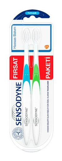 Sensodyne Hassas Bakım Diş Fırçası Mavi-Yeşil