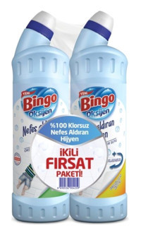 Bingo Kokulu Banyo-Mutfak İçin Sıvı Çamaşır Suyu 2x750 ml