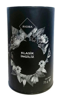 Rioba Klasik Ingiliz Hint Ve Seylan Siyah Çay Organik Bitki Çayı 75 gr