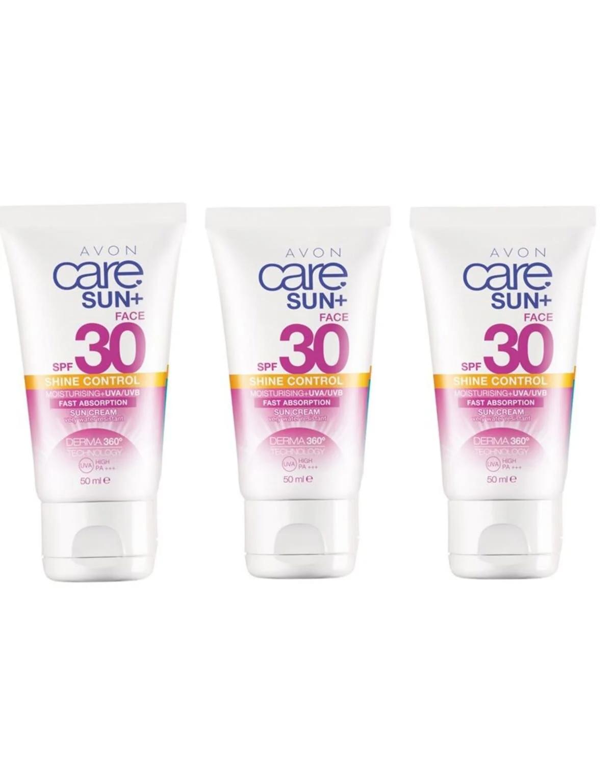 Avon 30 Faktör Hassas Ciltler İçin Suya Dayanıklı Yüz ve Vücut Güneş Kremi 3x50 ml