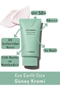 The Saem 50 Faktör Hassas Ciltler İçin Nemlendirici Suya Dayanıklı Yüz Güneş Kremi 50 ml